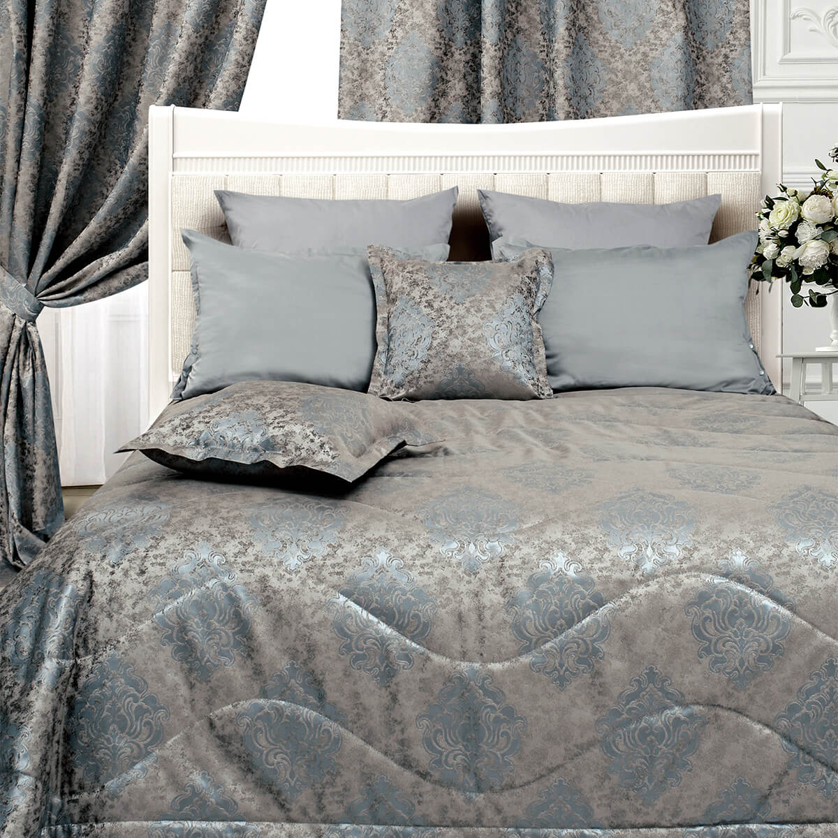 Покрывало | Покрывало ВЕРСАЛЬ СЕРЫЙ