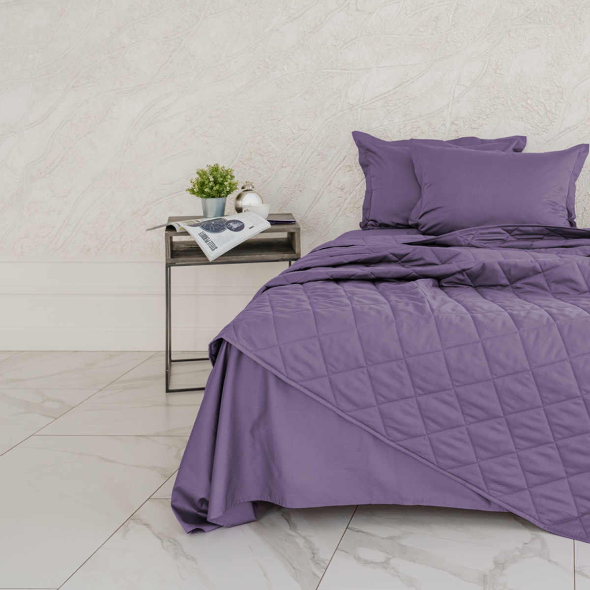 Постельное бельё Cатин | ПОСТЕЛЬНОЕ БЕЛЬЁ САТИН С ОДЕЯЛОМ СИРЕНЬ