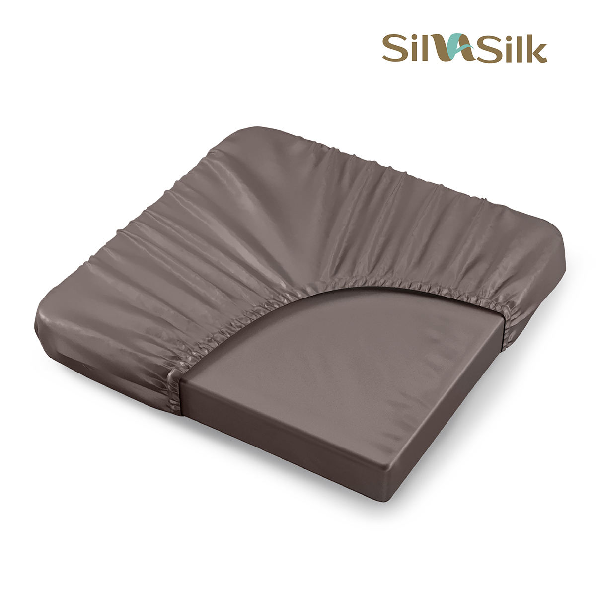 Простыня на резинке SilvaSilk | ПРОСТЫНЯ НА РЕЗИНКЕ SILVA SILK, 100% LYOCELL 310ТС, "TRUFFLE"
