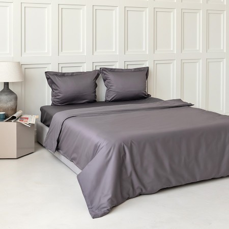 ПОСТЕЛЬНОЕ БЕЛЬЕ САТИН ГРАФИТОВЫЙ