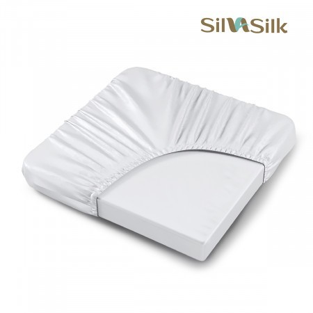 ПРОСТЫНЯ НА РЕЗИНКЕ SILVA SILK, 100% LYOCELL 310ТС, "ROYAL WHITE"