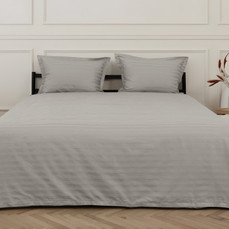 ПОСТЕЛЬНОЕ БЕЛЬЁ СТРАЙП-САТИН ДЫМЧАТЫЙ